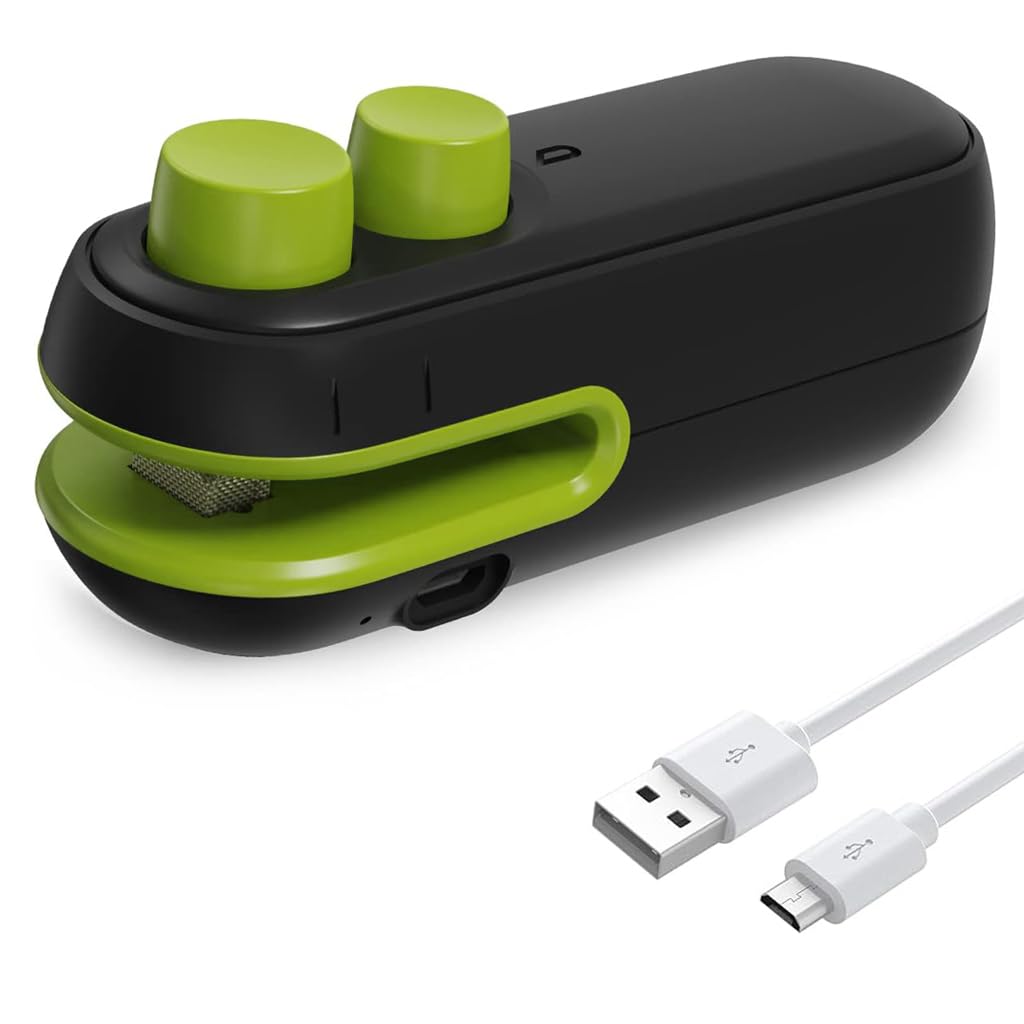 HASTHIP USB Bag Sealer, 2 in 1 Hot Bond Sealer with Cutter, Magnet Bag Sealer, Mini Bag Sealer Rechargeable Bag Sealer for Chips Bag, Snack Bag, Suitable Various Food Bag HASTHIP USB Bag Sealer, 2 in 1 Hot Bond Sealer with Cutter, Magnet Bag Sealer, Mini Bag Sealer Rechargeable Bag Sealer for Chips Bag, Snack Bag, Suitable Various Food Bag